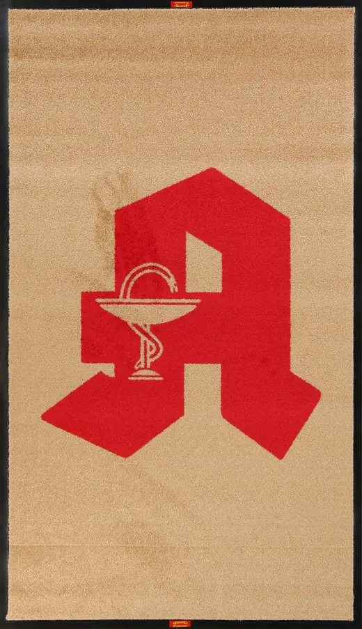 Logomatte für Arztpraxen und Apotheken – Eingangsmatte mit Apotheken-Logo